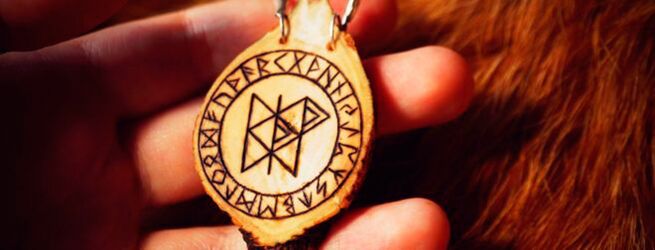 runes on the amulet of good fortune